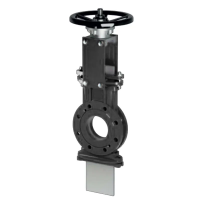 Шиберная задвижка фланцевая односторонняя, серии TL81-C, Tafline (Тафлайн), DN50 PN10, со штурвалом
