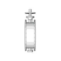 Трёхэксцентриковый дисковый поворотный затвор-TL43-Tafline (Тафлайн), DN500 PN10, фланцевый Тафлайн
