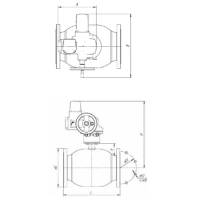 Кран шаровой стальной полнопроходной фланцевый, серии TL31-F, Tafline (Тафлайн), DN100 PN16, с голым штоком Тафлайн