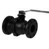 Кран шаровой полнопроходной фланцевый, серии TL33-PTFE, Tafline (Тафлайн), DN80 PN16, чугунный с рукояткой